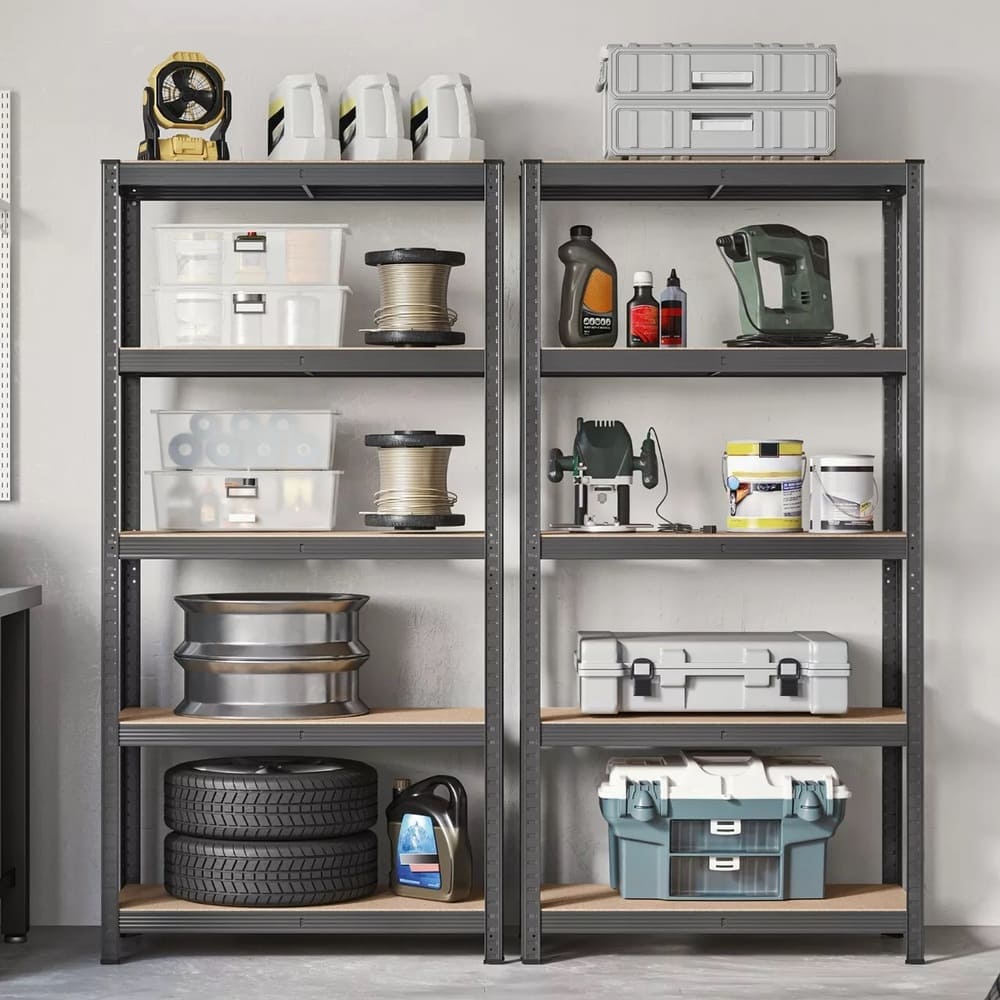 Estantes galvanizados top gris