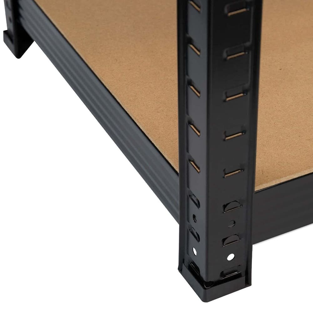 Estante Metálico 180x90x45 Negro | 5 niveles | 375kg