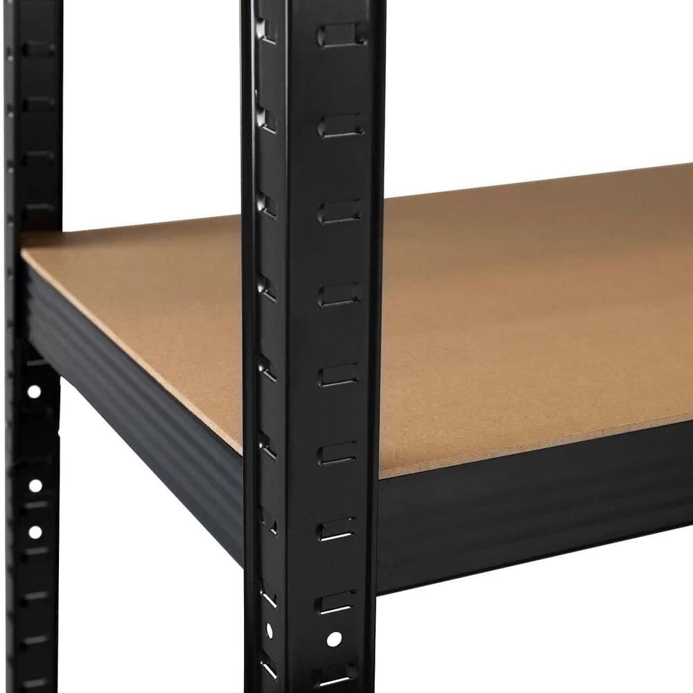 Estante Metálico 180x90x45 Negro | 5 niveles | 375kg