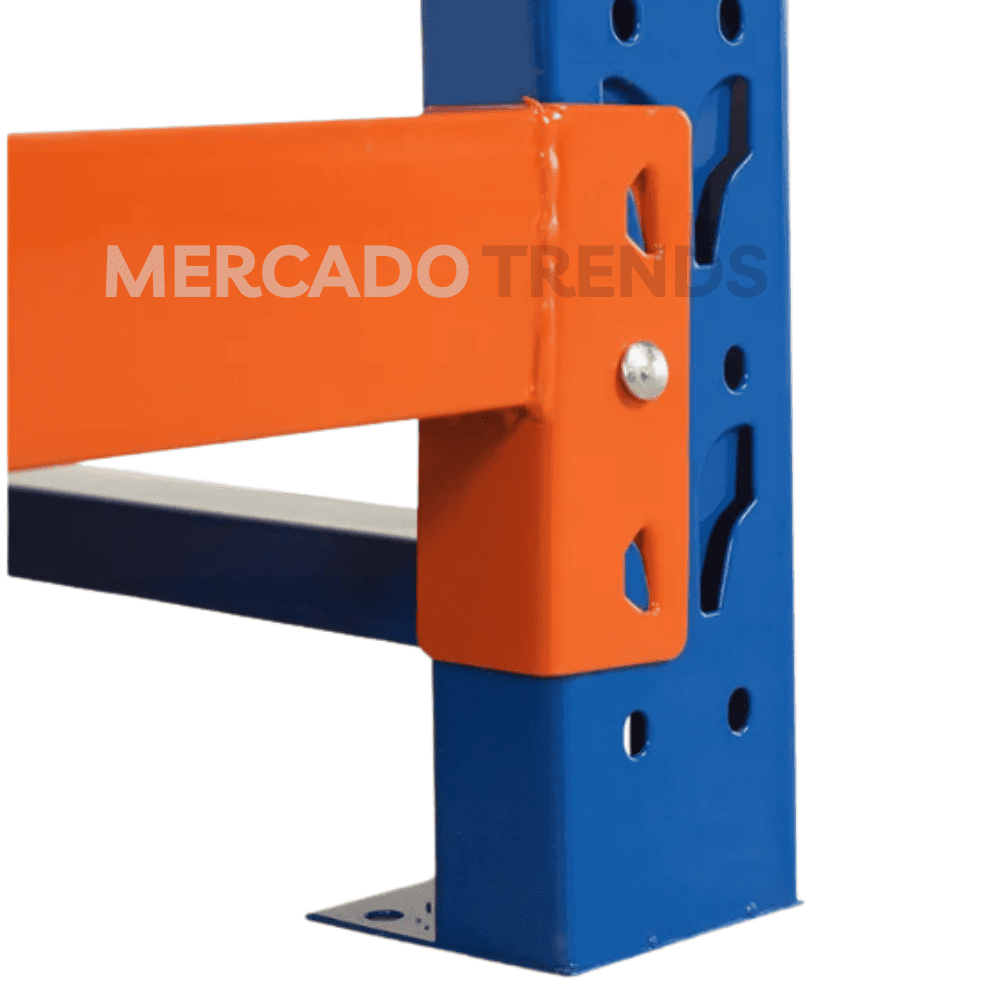 Estante Metálico 4 repisas para 400kg tricolor | vista union repisa