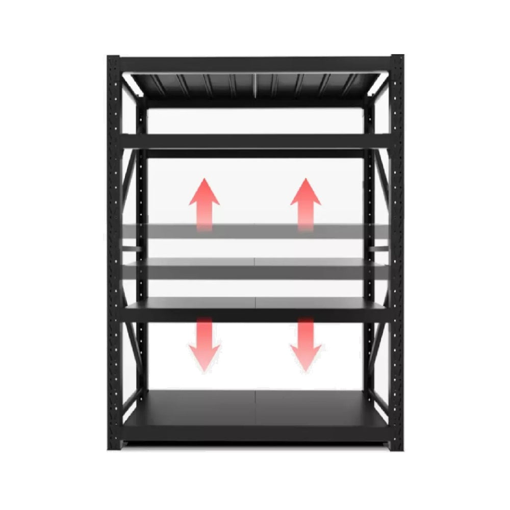 Estante Metálico Rack para 400kg | Negro Mate