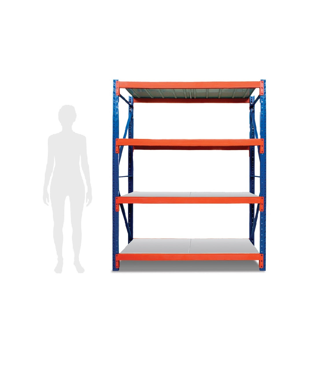 Estante Metálico 200x150x50cm para 400kg escala