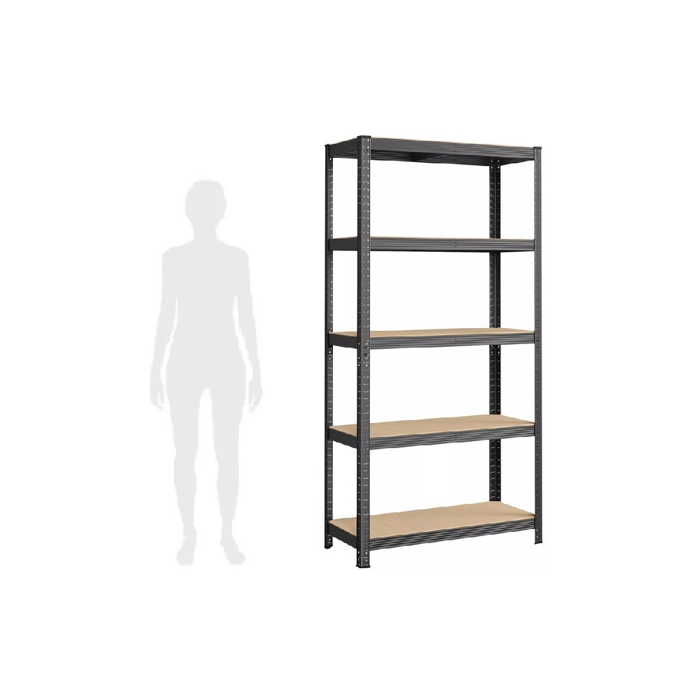 Estante Metálico Gris 180x90x45 | 5 niveles | 375kg escala