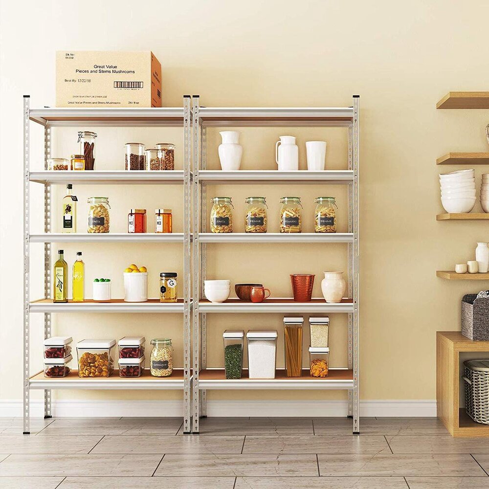 estante acero 180 plateado escena cocina