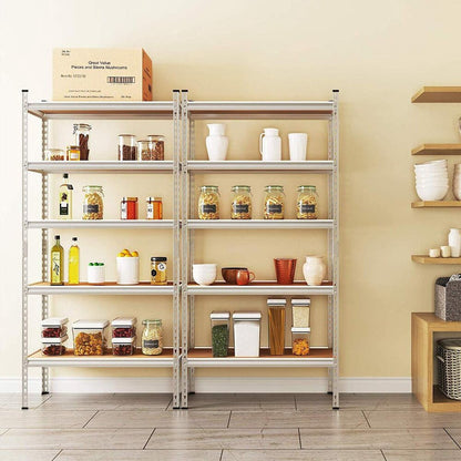 estante acero 180 plateado escena cocina