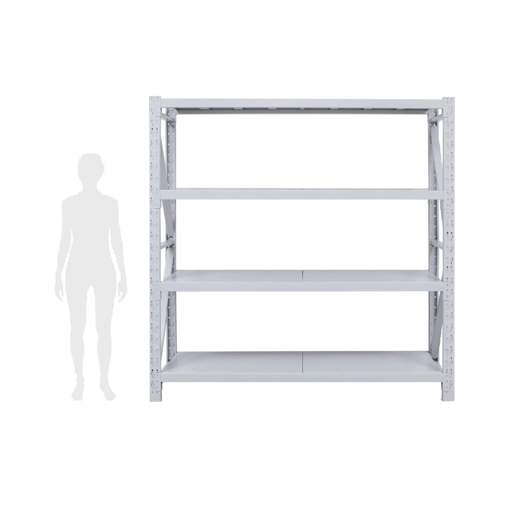 Estante Metálico 200x200x60cm para 800kg | Blanco escala