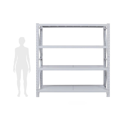 Estante Metálico 200x200x60cm para 800kg | Blanco escala