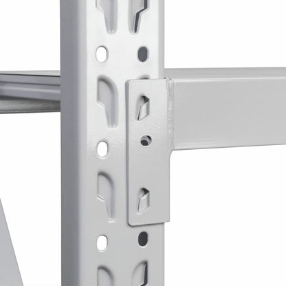 Estante Metálico 200x200x60cm para 800kg | Blanco | Oferta desde 6 unidades